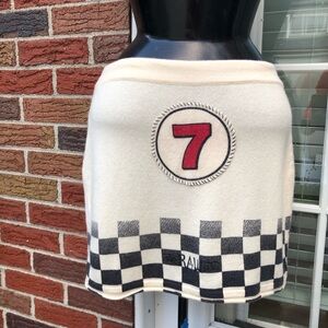 100% Cashmere Skirt with Checkered Design